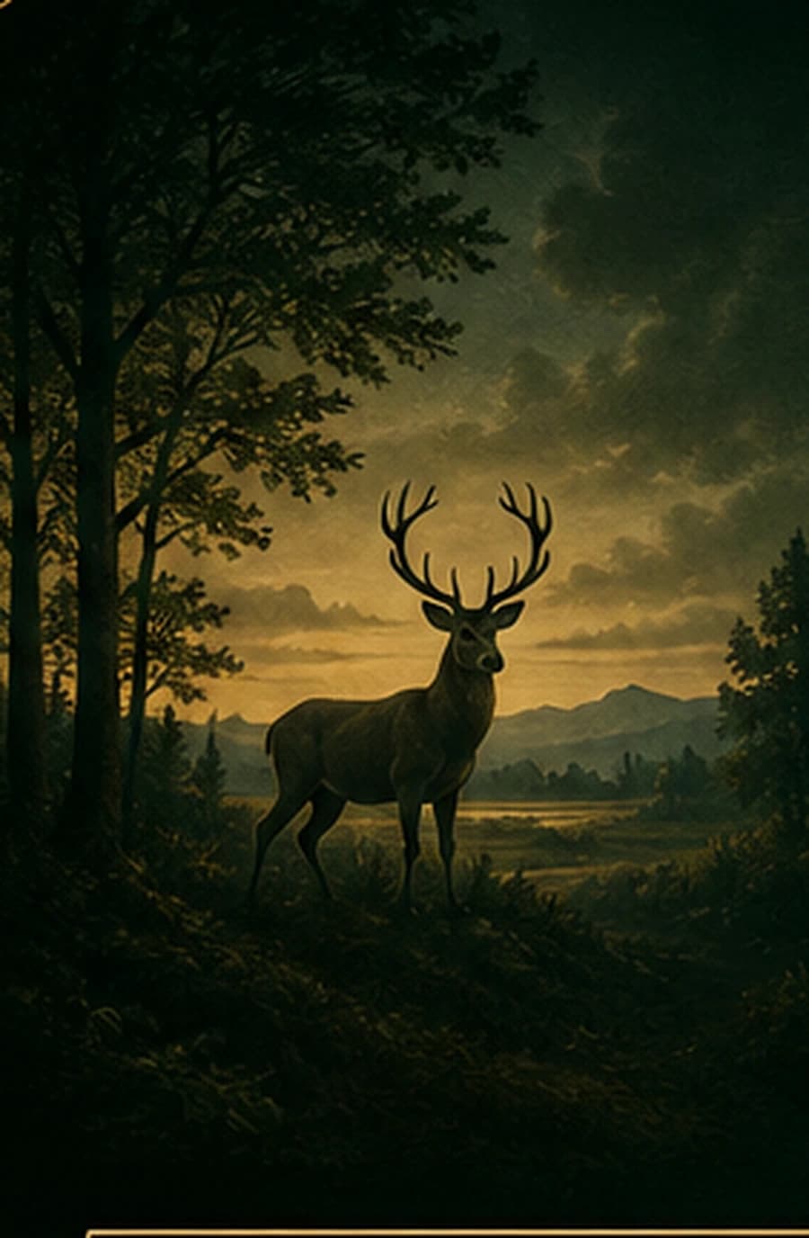 Morgendliche Wald- und Revierlandschaft